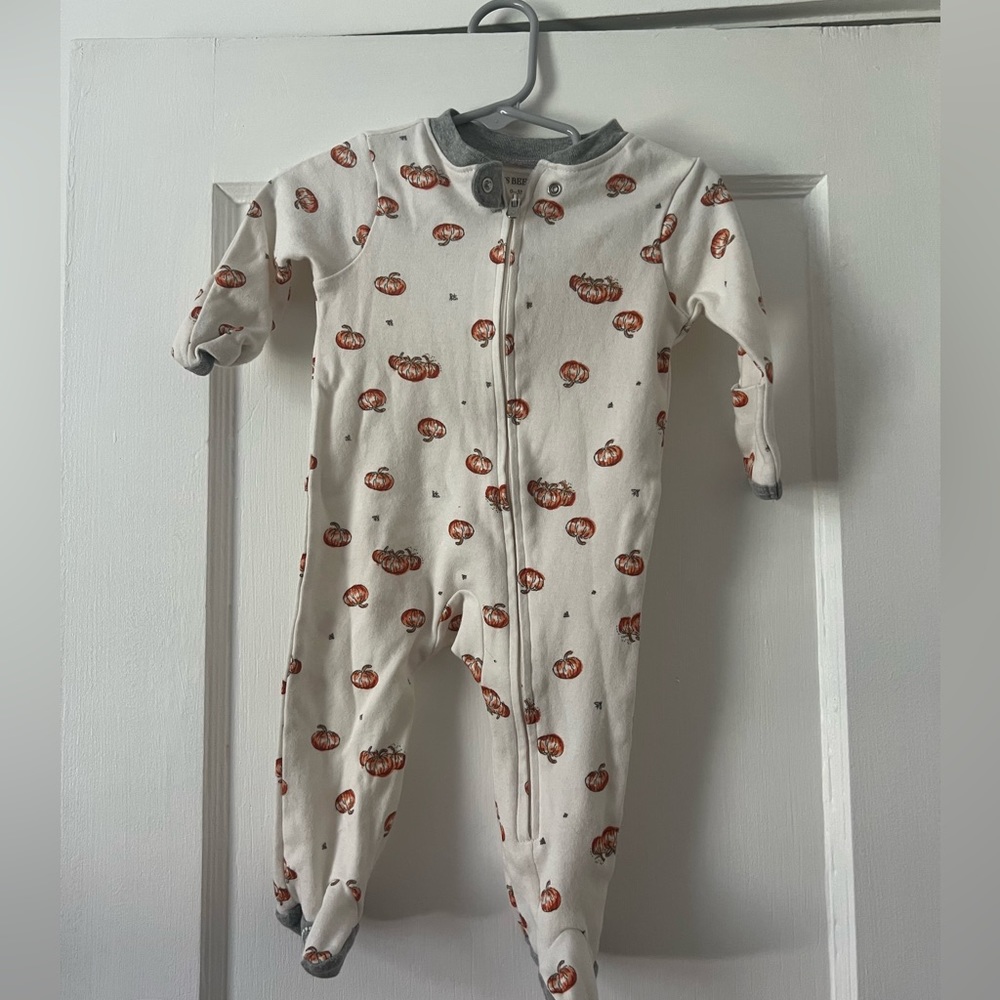 Burts bees pumpkin Footy pajamas